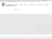 Tablet Screenshot of conquimica.com